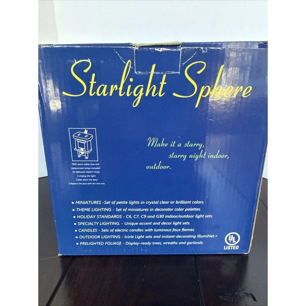 Vtg GKI/Bethlehem Lighting RED 50 Light Starlight Sphere Constellation